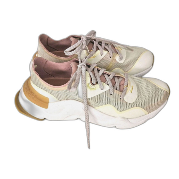 Sorel Shoes - Sorel Kinetic RNEGD Women's Sneakers White & Pink, Size 8.5